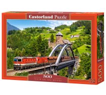 PUZZLE 500EL CASTORLAND TRAIN ON THE BRIDGE PU16