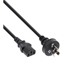 Kabelis Barošanas Inline Inline® Power Cable, China Plug To Iec, Black, 0.5m