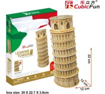 Cubicfun Puzzle 3d Krzywa Tornis W Pizie - Mc053h