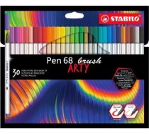 Stabilo Flomāsters Stabilo Pen 68 Brush Futlāris Kartona 30 gab. Arty 568/30-21-20