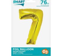 Godan Balons Folijas Cipars 7 Zelta Smart 76cm