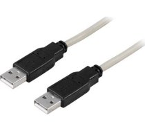 Kabelis Usb Deltaco Usb-a - Usb-a 0.5 M Pelēks (deltaco Usb 2.0 Kabelis Tipse A Han - Tips)