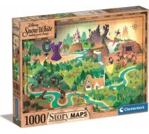 Clementoni Puzzle 1000 gab Story Maps Królewna śnieżka