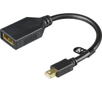 Adapteris Av Deltaco Displayport Mini - Displayport Melns (deltaco Mdp-dp1 - 15cm Mini Displaypor)