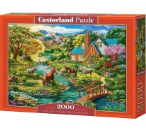 Castorland Puzzle 2000 Idyllic House with Horses CASTOR