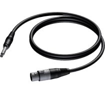 Kabelis Procab Jack 6.3mm - Xlr 1.5m Melns (cab723/1.5)