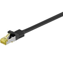 Patchcord S/ftp, Cat7, 0.5m, Melns (91581)