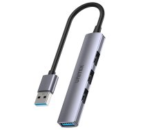 UNITEK HUB USB-A 1XUSB-A 5 GBPS, 3XUSB-A 2.0 ALU