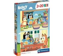 Clementoni CLE puzzle 2x20 SuperKolor Bluey 24807