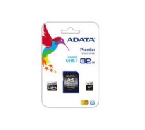 Atmiņas kartes ADATA  Premier 32 GB SDHC Flash memory class 10 No