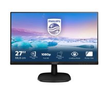 Monitors Philips 273v7qjab/00 (27"; Ips/pls; Fullhd 1920x1080; Displayport, Hdmi, Vga; Krāsa Melns)