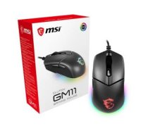 Datora pele MSI  Clutch GM11 Gaming Mouse, Wired, Black