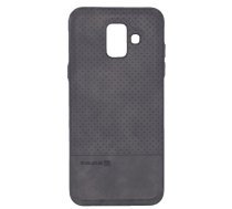 Aizmugurējais Vāciņš Evelatus Samsung Galaxy A6 2018 Tpu Case 1 With Metāls Plate (possible To Use With Magnēts Car Holder) Black