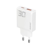 Adapteris Dudao  GaN Dudao A30EU 30W USB-A / USB-C Wall Charger - White