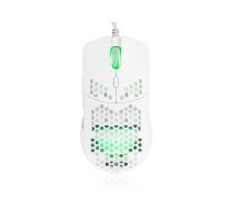 MODECOM SHINOBI 3327 wired white optical mouse | 6200 DPI