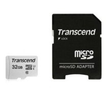 Cita datorprece Transcend  MEMORY MICRO SDHC 32GB W/ADAPT/C10 TS32GUSD300S-A