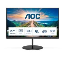 Monitorss Aoc  Lcd Monitors Q27v4ea 27 " Ips Qhd 2560 X 1440 16:9 4 Ms 250 Cd/m² Headphone Out 75 Hz Hdmi Ports Quantity 1