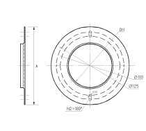 PL rozete DN100