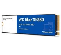 Cietais disks SSD Western Digital  SSD||Blue SN580|500GB|M.2|PCIe Gen4|NVMe|TLC|Write speed 3600 MBytes/sec|Read speed 4000 MBytes/sec|2.38mm|TBW 300 TB|MTBF 1500000 hours|WDS500G3B0E