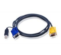 Serveru  - Citi piederumi Aten  2L-5202UP 1.8M USB KVM Cable with 3 in 1 SPHD and built-in PS/2 to USB converter