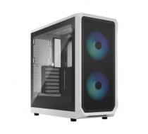 Datoru korpusi Fractal Design  Focus 2 RGB White TG Clear Tint, Midi Tower, Power supply included No