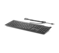 Datora tastatūra HP  HP Slim USB Wired Keyboard - Smartcard - Black - US ENG