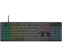 Datora tastatūra Corsair  K55 CORE RGB | Gaming keyboard | Wired | NA | Black | USB 2.0 Type-A