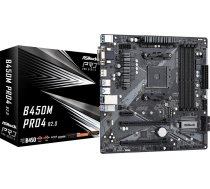 Mātesplate Asrock B450m Pro4 R2.0