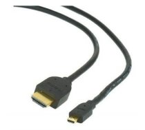 Monitoru piederums Gembird  CABLE HDMI-MICRO HDMI 1.8M/V.2.0 BLK CC-HDMID-6