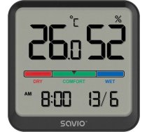 Savio Sensors Temperatūras I Mitruma Savio Ct-01/b, Ekrāns Lcd, Do Użytku Wewnętrznego, Pulkstenis, Data