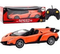 Leantoys Auto Auto Sporta Radiovadāms Rc 1:16 Oranžs