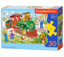 PUZZLE 30EL CASTORLAND GREEN LOCOMOTIVE PUD27