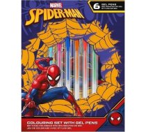 Kids Euroswan Komplekts Piśmienniczy 6 żelowych Długopisów Z Notatnikiem Spiderman Sp50060 Kids Euroswan