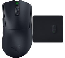 Pele Razer Deathadder V3 Pro (rz01-04630100-r3g1) + Paliktnis Razer Gigantus V2 L (rz02-03330300-r3m1)