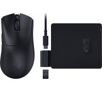 Pele Razer Deathadder V3 Hyperspeed (rz01-05140100-r3g1) + Paliktnis Razer Gigantus V2 L (rz02-03330300-r3m1)