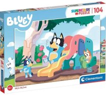 Clementoni CLE puzzle 104 maxi SuperKolor Bluey 27171