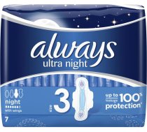 Always Ultra Night Higiēnas Paketes Higiēniskie 7 gab.