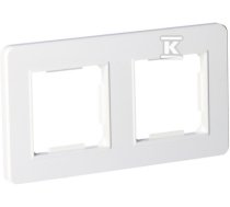 Double frame, plastic, white RANGE ONNLINE