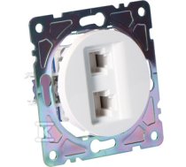 Socket RJ45/RJ11, white, BETA ONNLINE