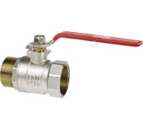 Standard nickel plated ball valve with a gland, PN16, 3/4" PN16 with steel lever, N-W version, 16 bar/120C