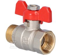 Standard nickel-plated ball valve with a gland, PN16, 1/2" PN16 with a butterfly, N-W version, 16 bar/120C