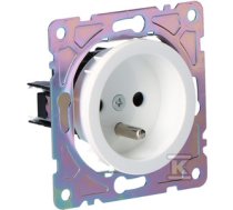 Grounded socket, white, BETA ONNLINE