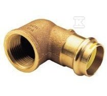 90 ° elbow, female thread, 15 x 1/2 bronze B Press Gas