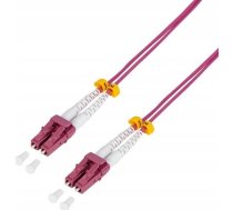 LogiLink Logilink - Patch- Cable - LC Multi- Mode (M) - LC Multi- Mode (M) - 50 cm - glass fiber - 50/125 Micrometer - OM4 - halogen free (FP4LC00)