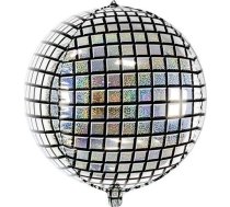 Party Deco Balons Folijas, Bumba Disco, Holograficzny, 40 Cm. Universāls