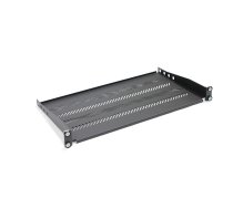 Shelf for 450mm 19 "483x250mm 1U black racks with adjustable and support