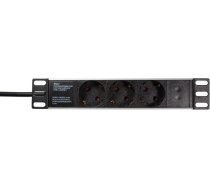 Logilink Barošanas sloksne Pdu 19" 1u 3x Schuko (pdu3b01)