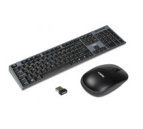 Komplekts Tastatūra + Pele Ibox Desktop Pro Kit Ikms606w (usb 2.0; (us); Krāsa Melns; Optiskais; 1200 Dpi)