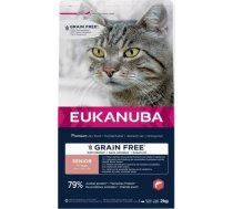 Eukanuba Eukanuba Grain Free Senior Salmon - Sausa Barība Kaķu - 2 Kg