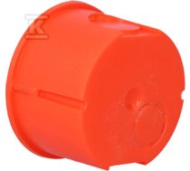 Flush-mounted box ONNLINE PRO PK-60F with screws, red, IP 20